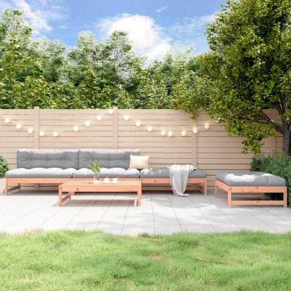 ARDEBO.de - 5-tlg. Garten-Lounge-Set Massivholz Douglasie