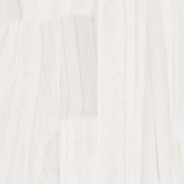 Massivholzbett Weiß 135x190 cm