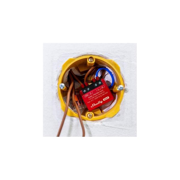 Shelly 1PM Mini Gen3 Relais, Schalter, WLAN, Bluetooth, 1 Kanal 8 A, mit Leistungsmessung, Unterputz (Shelly_1PM_Mini_G3)