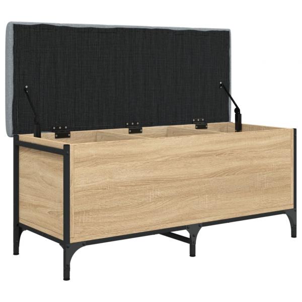 Sitzbank mit Stauraum Sonoma-Eiche 102x42x45 cm Holzwerkstoff