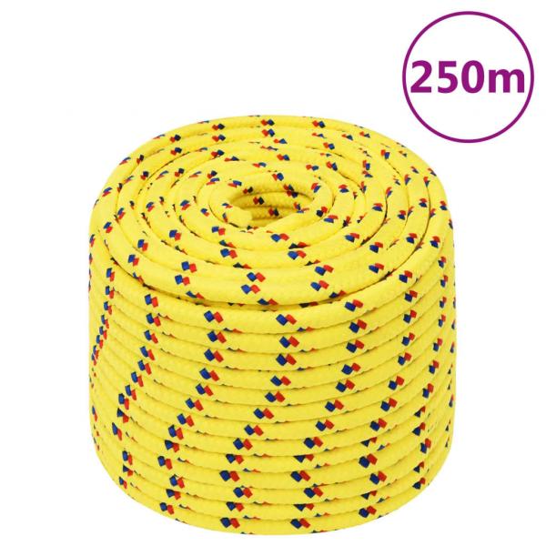 ARDEBO.de - Bootsseil Gelb 12 mm 250 m Polypropylen