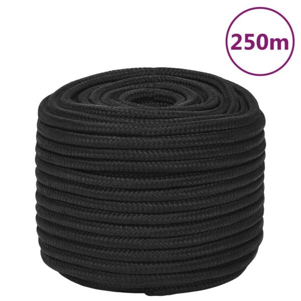 ARDEBO.de - Bootsseil Schwarz 12 mm 250 m Polypropylen