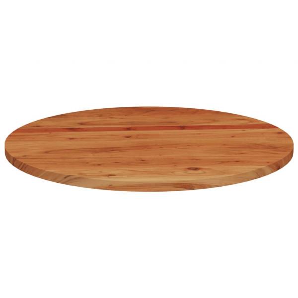 Tischplatte Ø80x3,8 cm Rund Massivholz Akazie