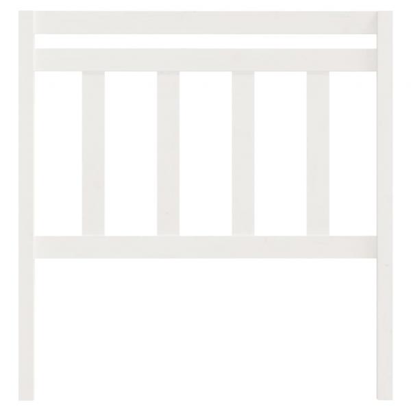 Kopfteil Weiß 106x4x100 cm Massivholz Kiefer