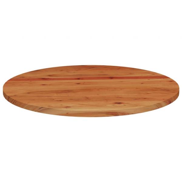 Tischplatte Ø80x2,5 cm Rund Massivholz Akazie