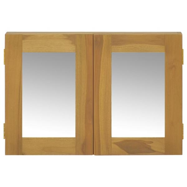Spiegelschrank 60x10x40 cm Massivholz Teak