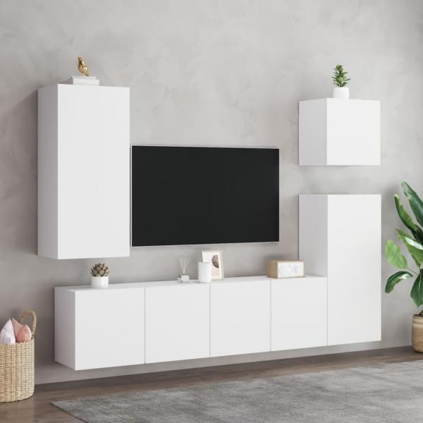 TV-Wandschrank Weiß 80x30x41 cm