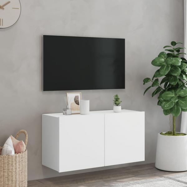 TV-Wandschrank Weiß 80x30x41 cm