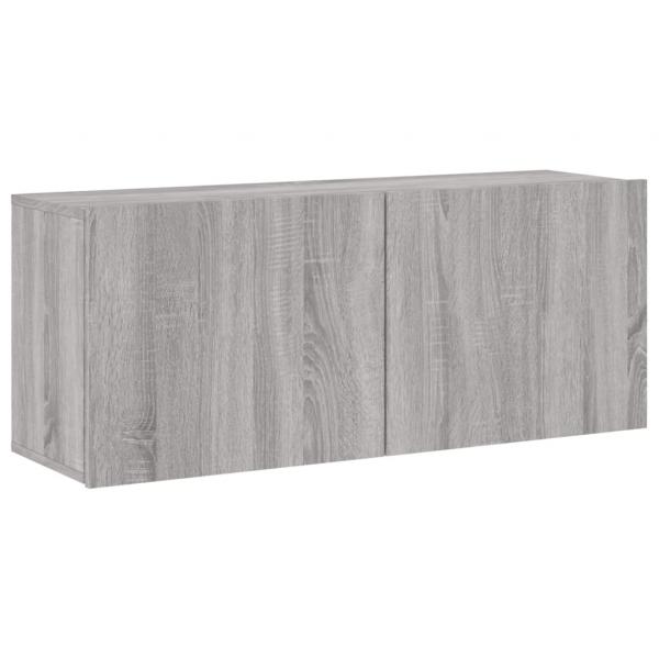 TV-Wandschrank Grau Sonoma 100x30x41 cm