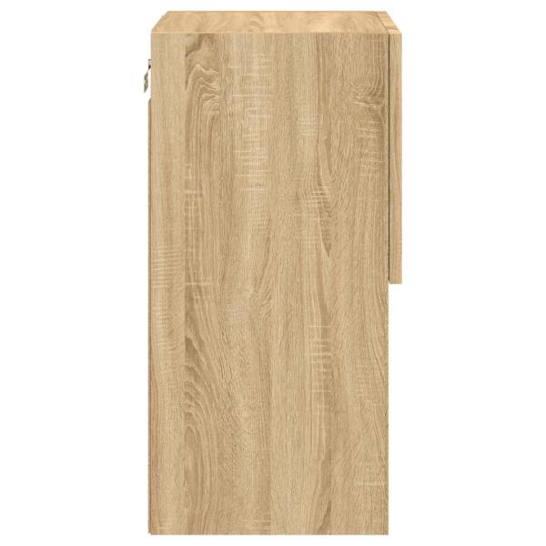 TV-Schränke mit LED-Leuchten 2 Stk. Sonoma-Eiche 30,5x30x60 cm