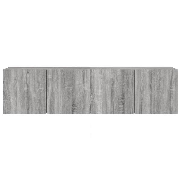 TV-Wandschränke 2 Stk. Grau Sonoma 80x30x41 cm