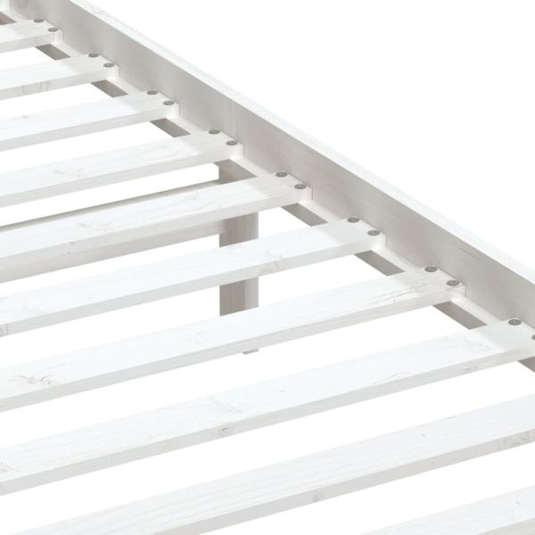 Massivholzbett Weiß Kiefer 100x200 cm