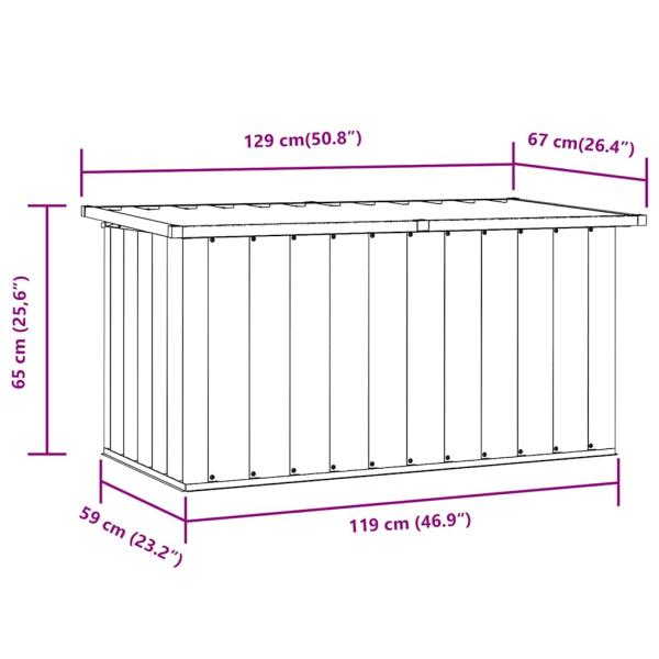 Gartenbox Grün 129x67x65 cm
