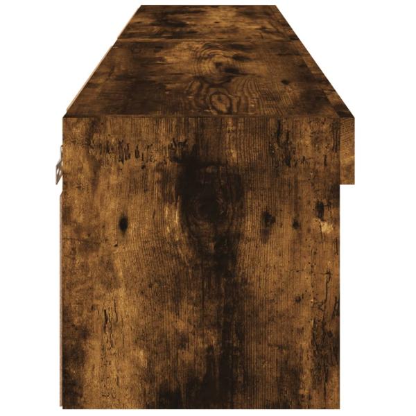 TV-Schränke mit LED-Leuchten 2 Stk. Räuchereiche 60x30x30 cm