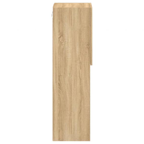 TV-Schrank mit LED-Leuchten Sonoma-Eiche 30,5x30x102 cm