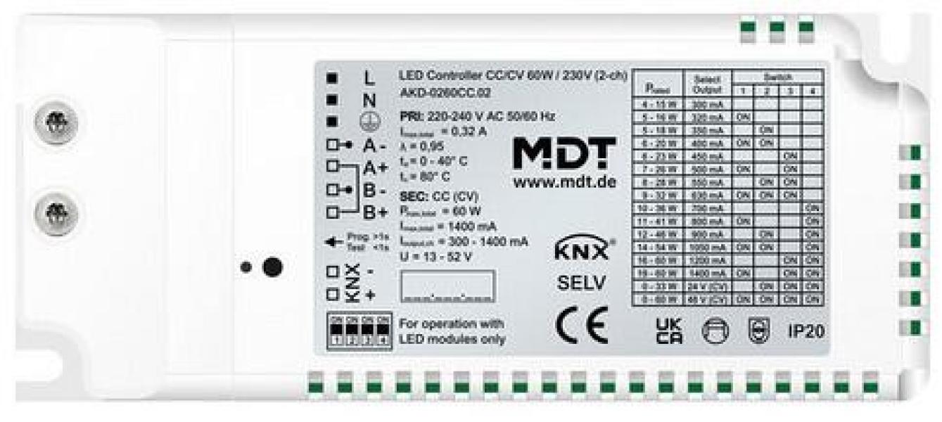 ARDEBO.de MDT AKD-0260CC.02 LED Controller 2-Kanal