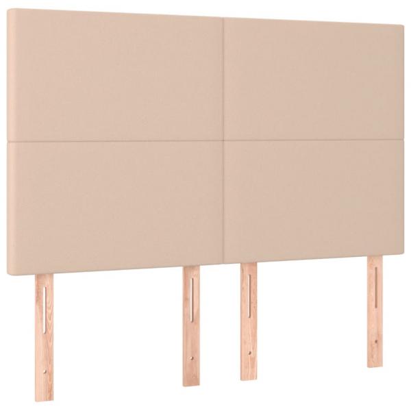 Boxspringbett mit Matratze & LED Cappuccino-Braun 140x190cm