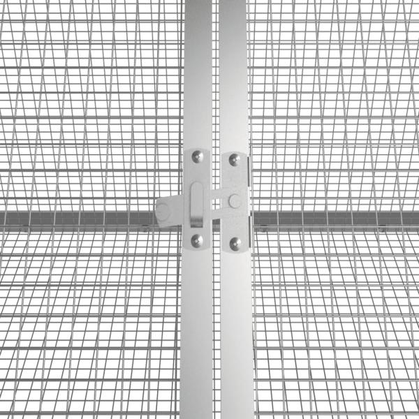 Kaninchenkäfig Anthrazit 504,5x80,5x71 cm Verzinkter Stahl