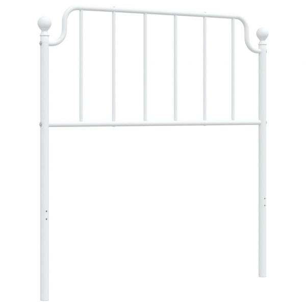 Kopfteil Metall Weiß 90 cm