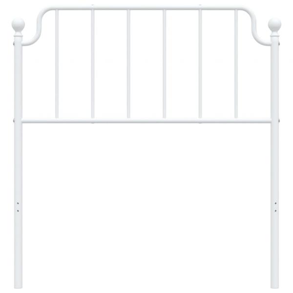 Kopfteil Metall Weiß 90 cm