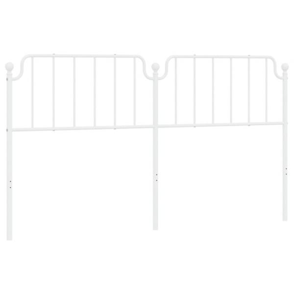 Kopfteil Metall Weiß 180 cm