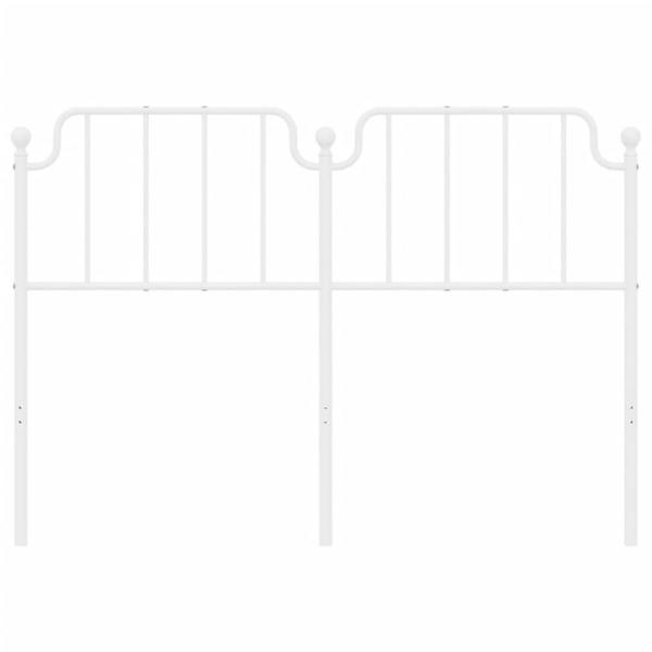 ARDEBO.de - Kopfteil Metall Weiß 150 cm