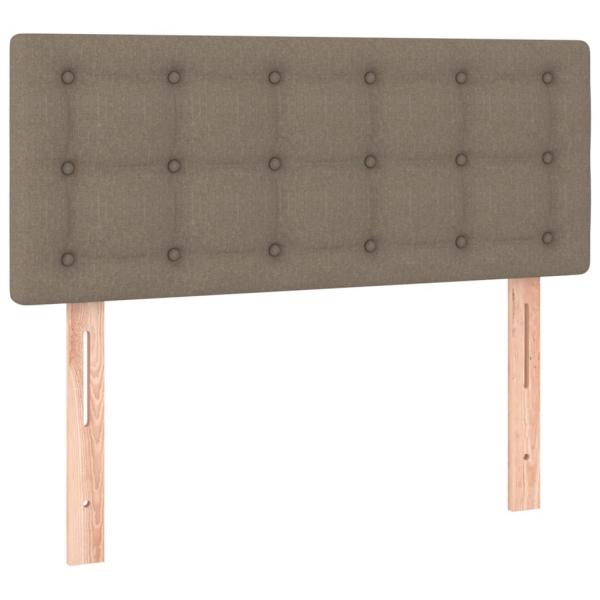 Boxspringbett mit Matratze Taupe 120x200 cm Stoff