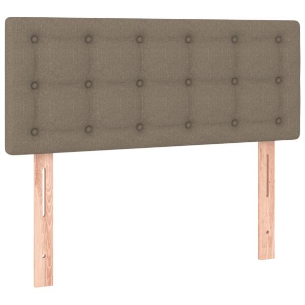 Boxspringbett mit Matratze Taupe 120x200 cm Stoff
