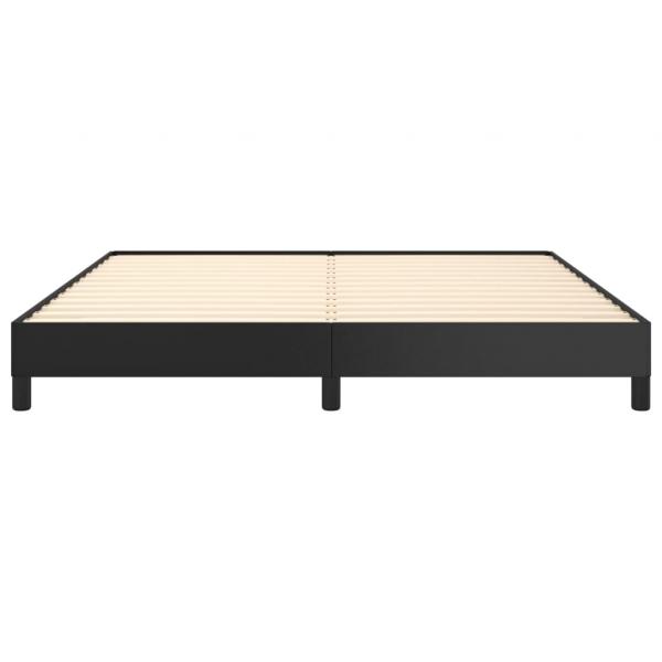 Bettgestell Schwarz 160x200 cm Kunstleder