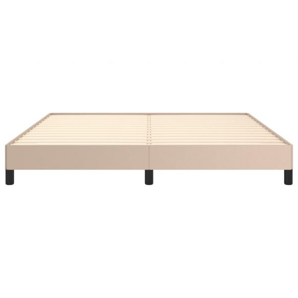 Bettgestell Cappuccino-Braun 180x200 cm Kunstleder