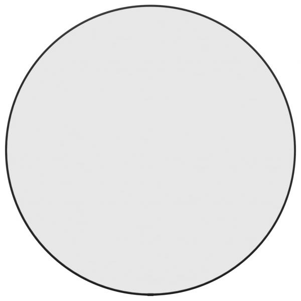 Wandspiegel Schwarz Ø 60 cm Rund