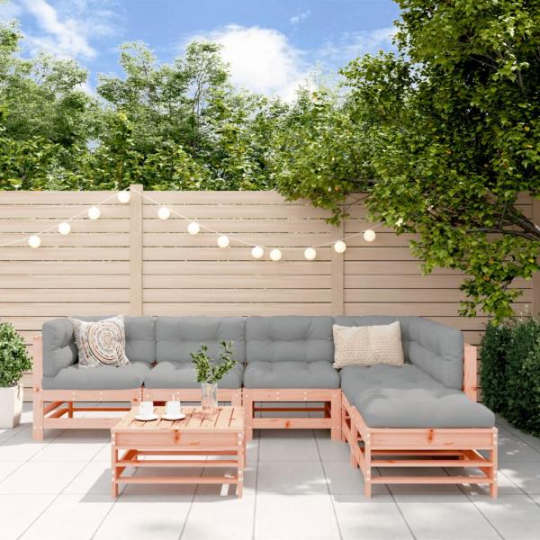 ARDEBO.de - 7-tlg. Garten-Lounge-Set Massivholz Douglasie