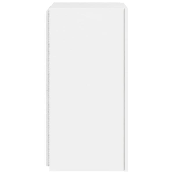 ARDEBO.de - TV-Wandschränke mit LED-Leuchten 2 Stk. Weiß 30,5x35x70 cm
