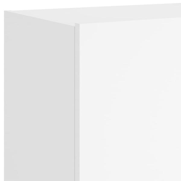 TV-Wandschrank mit LED-Leuchten Weiß 100x35x41 cm