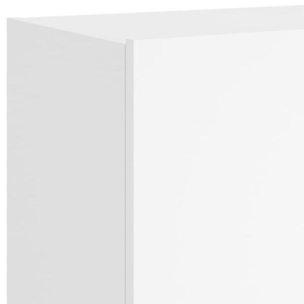 TV-Wandschränke mit LED-Leuchten 2 Stk. Weiß 60x35x41 cm