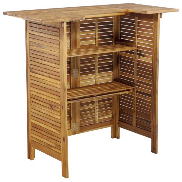 Bartisch 110x50x105 cm Massivholz Akazie