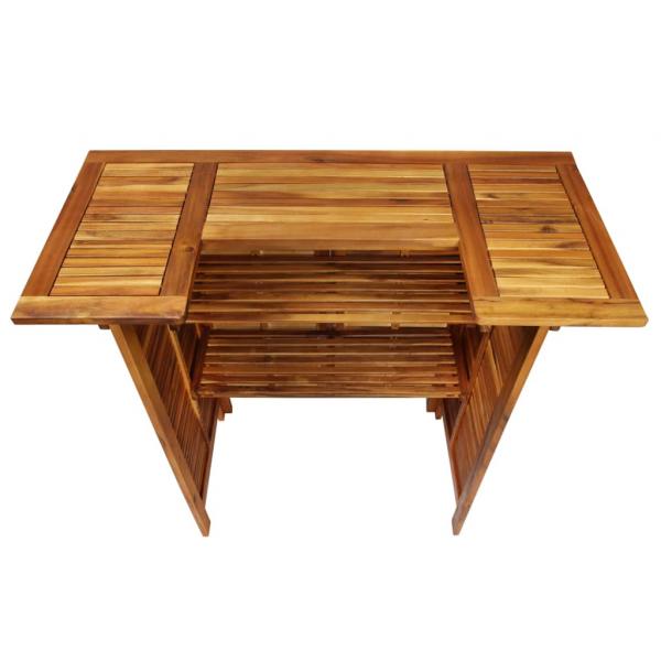 Bartisch 110x50x105 cm Massivholz Akazie