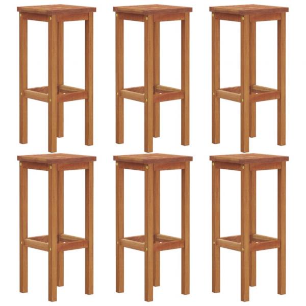 Barhocker 6 Stk. Massivholz Akazie