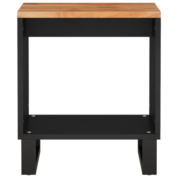 Couchtisch 40x31x46 cm Massivholz Akazie & Holzwerkstoff