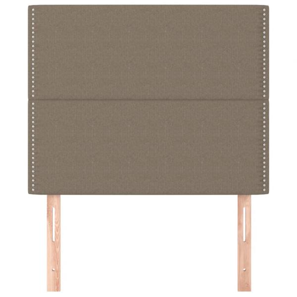 Kopfteile 2 Stk. Taupe 80x5x78/88 cm Stoff