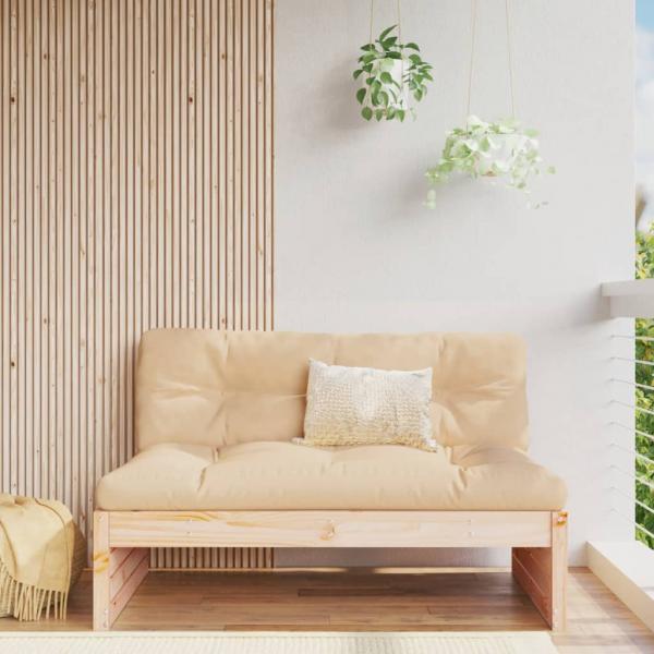 ARDEBO.de - Garten-Mittelsofa 120x80 cm Massivholz Kiefer