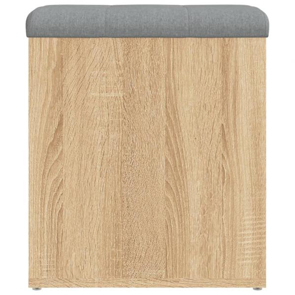 Sitzbank mit Stauraum Sonoma-Eiche 42x42x45 cm Holzwerkstoff