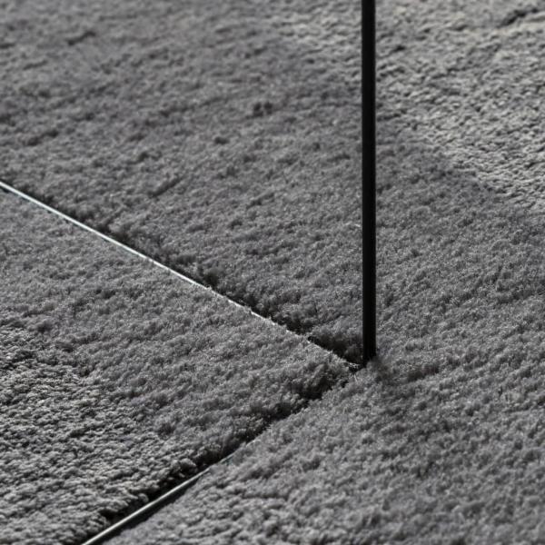 Teppich HUARTE Kurzflor Weich und Waschbar Anthrazit 160x230 cm