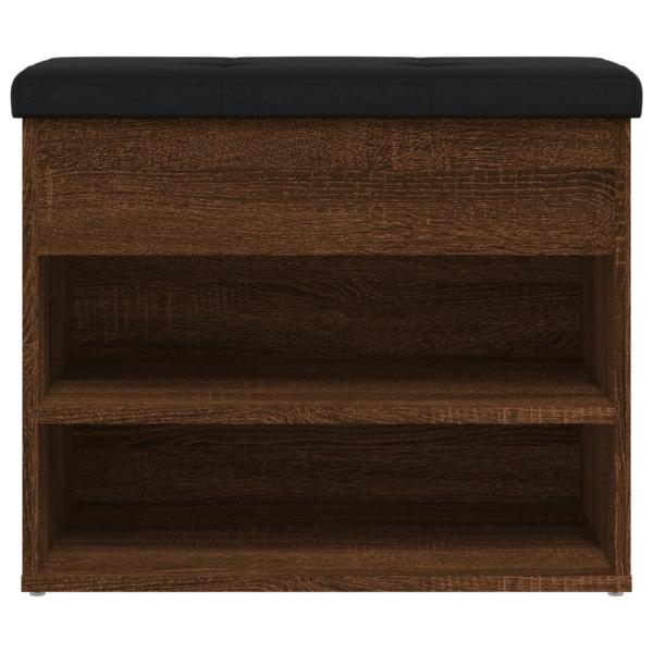 Schuhbank Braun Eichen-Optik 62x32x50 cm Holzwerkstoff