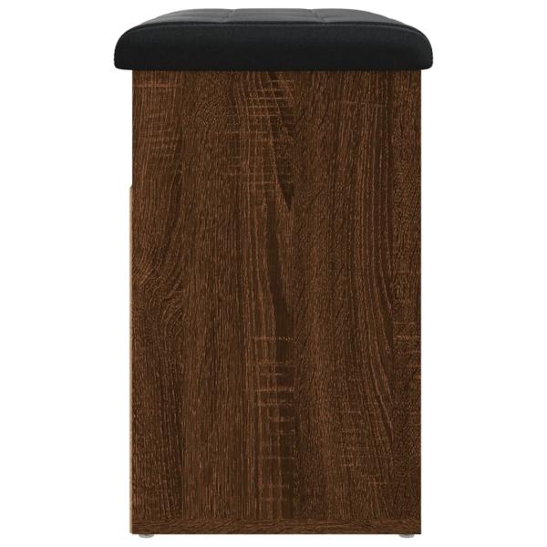 Schuhbank Braun Eichen-Optik 62x32x50 cm Holzwerkstoff