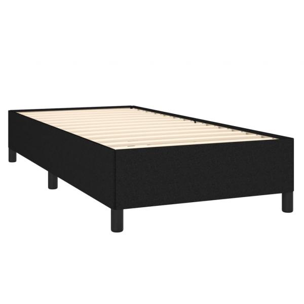 Boxspringbett mit Matratze Schwarz 90x190 cm Stoff