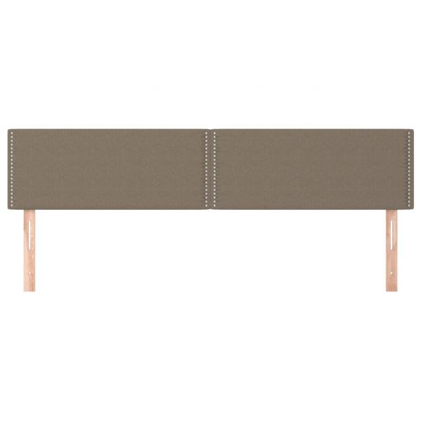 Kopfteile 2 Stk. Taupe 80x5x78/88 cm Stoff