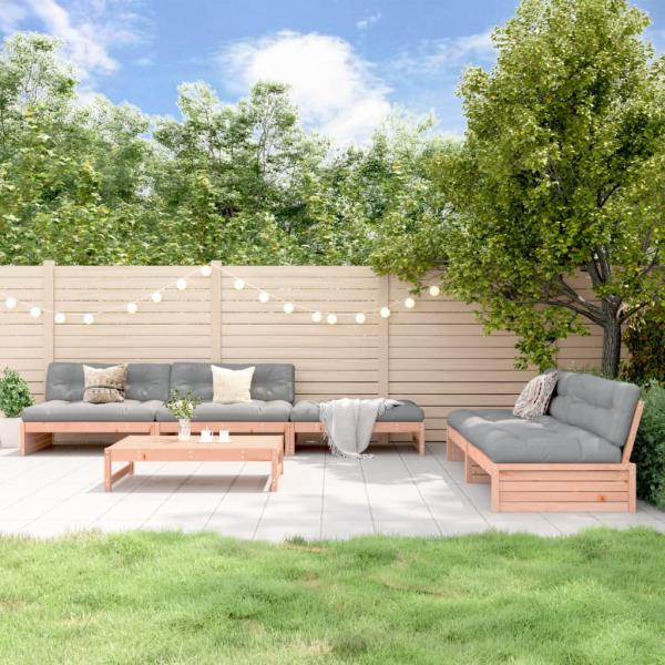 ARDEBO.de - 6-tlg. Garten-Lounge-Set Massivholz Douglasie