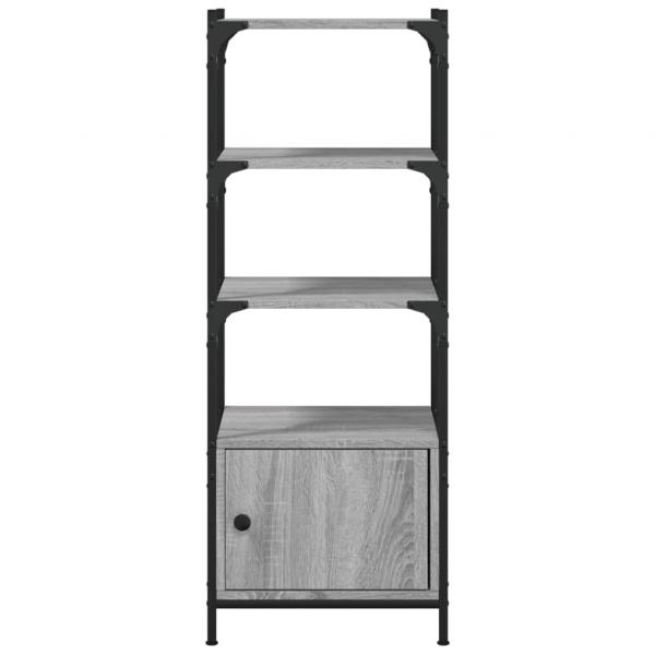 Bücherregal 3 Böden Grau Sonoma 41x30x109,5 cm Holzwerkstoff