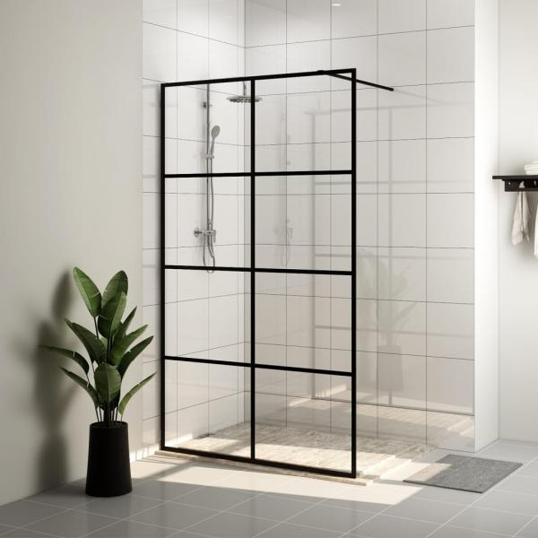ARDEBO.de - Duschwand für Begehbare Dusche mit Klarem ESG-Glas 140x195 cm